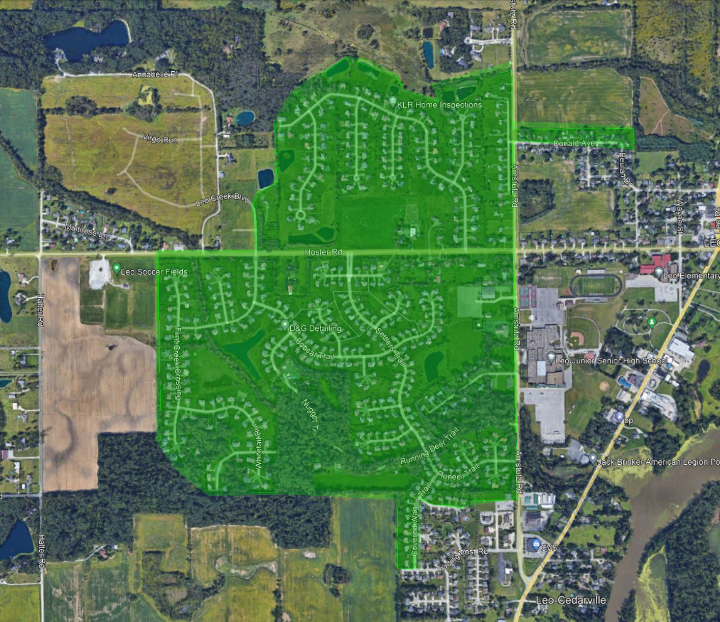 new active service area map